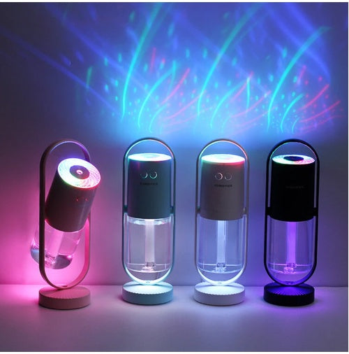 3-in-1 Home Comfort: Humidifier, Nightlight Projector & USB Power