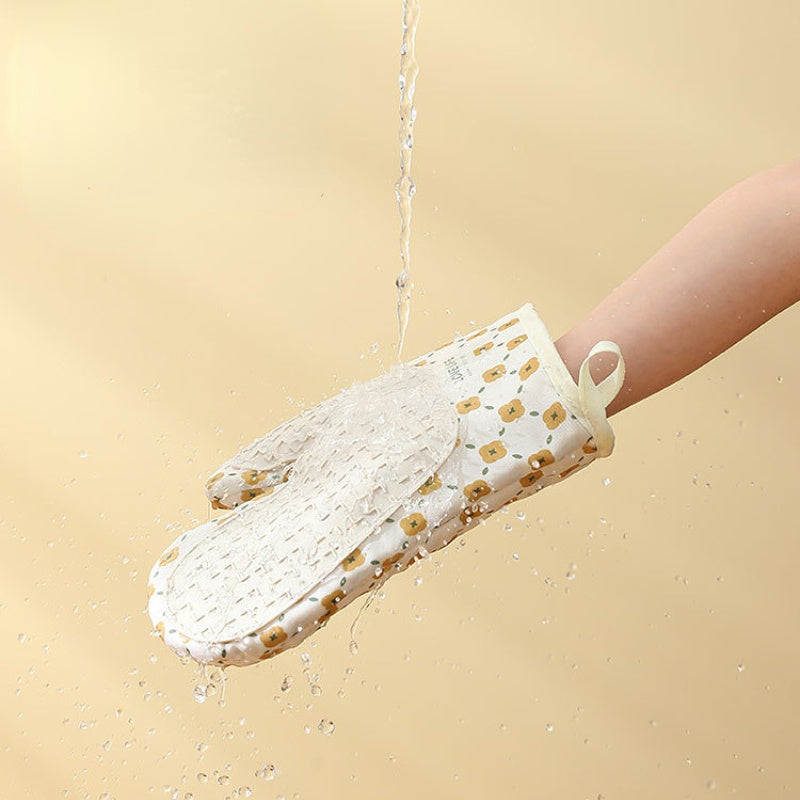 Heat Resistant Anti-Scalding Microwave Cotton Oven Mitts