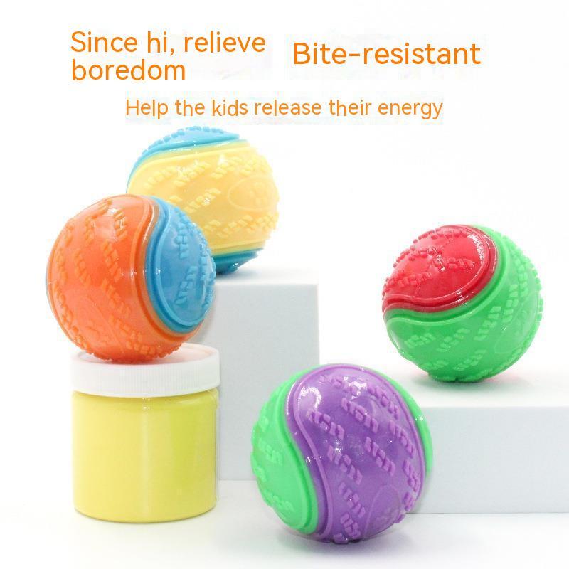 Rubber Pet Toy Ball Tpr Toy Random Color - Pet Toys Gift