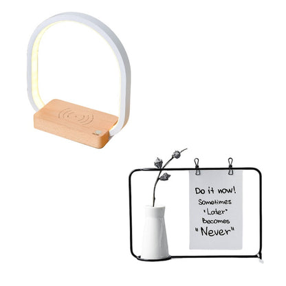 Multifunctional European Style Wireless Charging Desk Lamp for Home