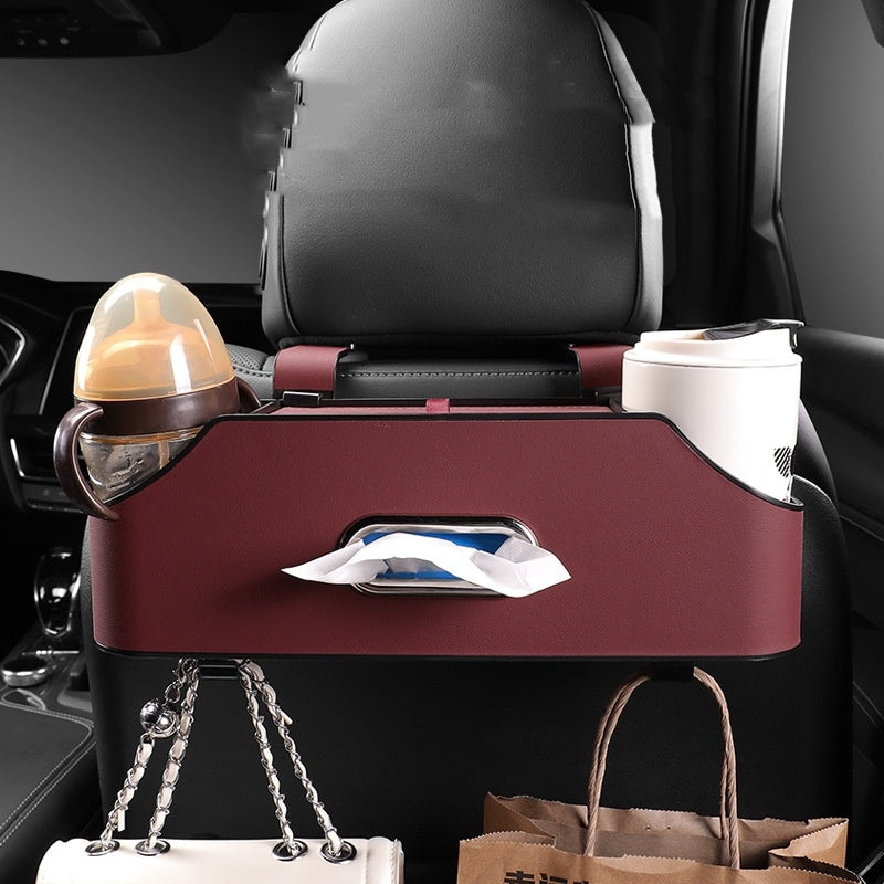 Multifunctional Car Tissue Box & Cup Holder Buggy Bag in a sleek, compact design