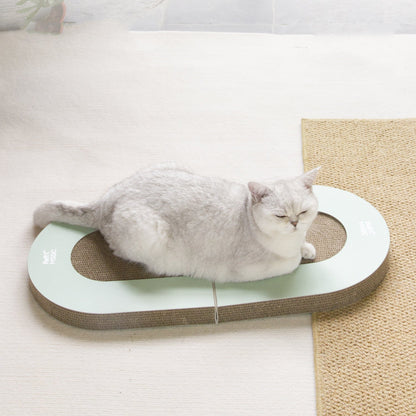 Folding Corrugated Cat Scratcher with Ball - Stylish & Durable