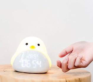 Cartoon Bird Design Smart Clock with Night Light and Infinite Snooze