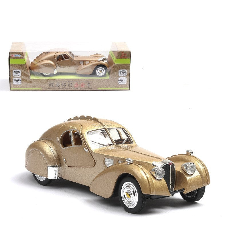 Classic car model Bugatti Type 57SC Golden