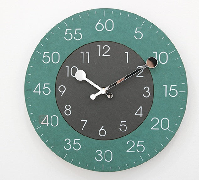 Round Clashing Wall Clock 30cm