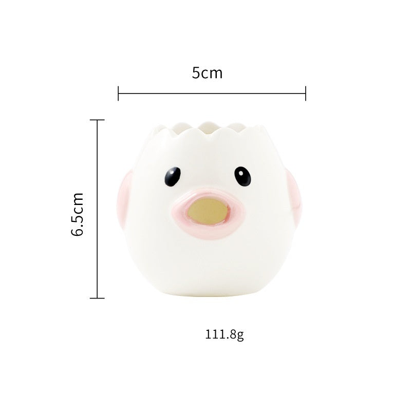 Cute Chicken Ceramic Egg Yolk Separator