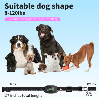 Smart Anti-Barking Dog Collar with HD Display & Waterproof