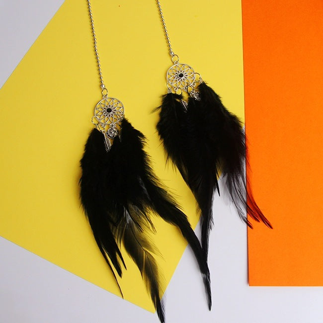 Dream Catcher Car Ornament - Metal and Feather Car Ornaments