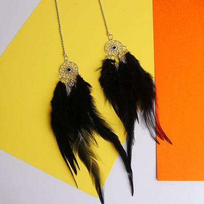 Dream Catcher Car Ornament - Metal and Feather Car Ornaments