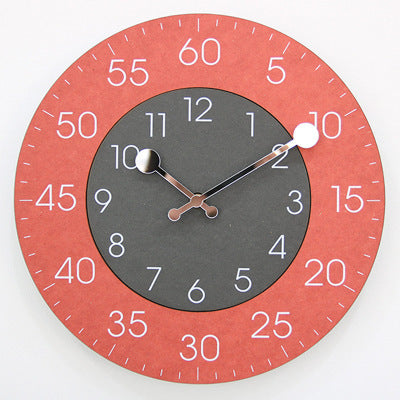 Round Clashing Wall Clock 30cm