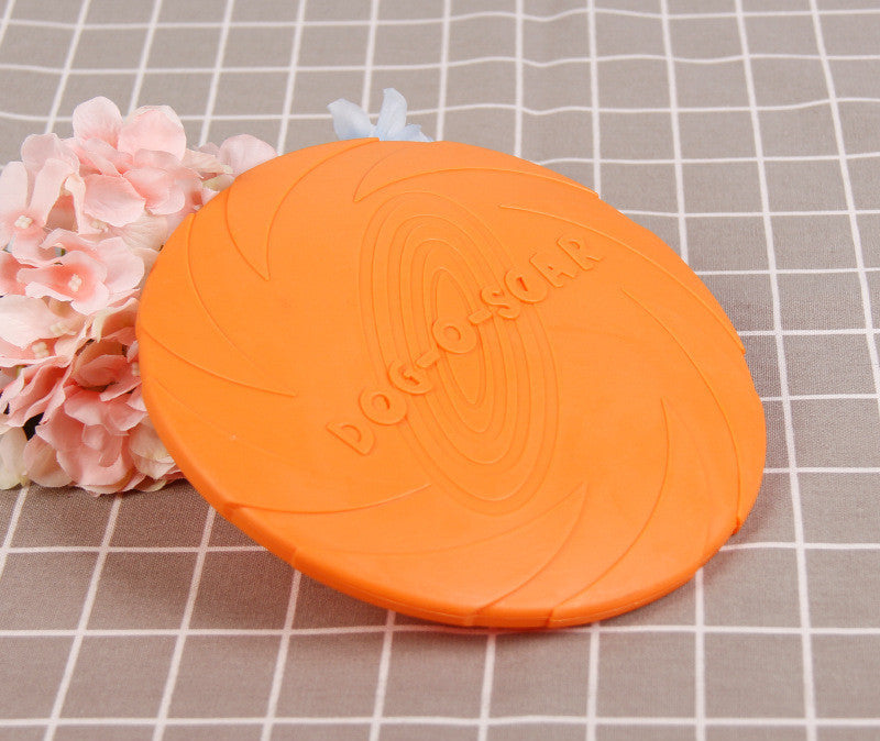 Plastic Dog Frisbee Combination Set Orange Purple Green