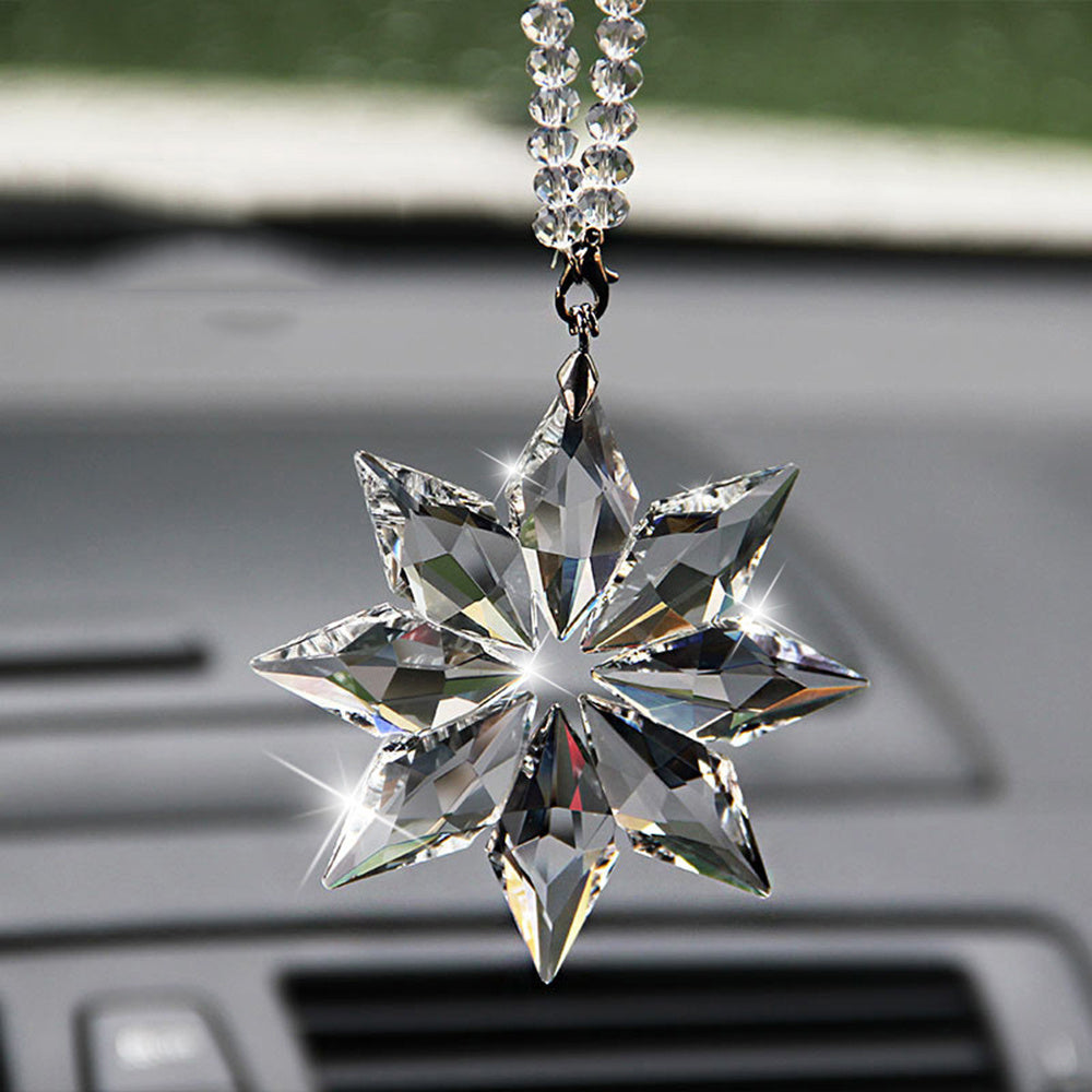 Snowflake Pendant Car Rearview Mirror Decoration Gift Pack