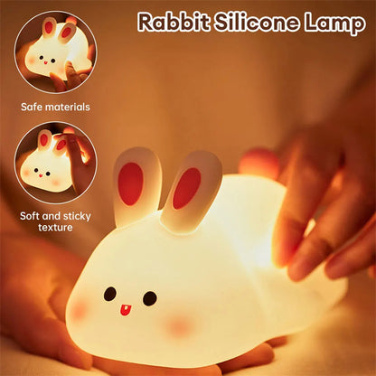 Cute LED Night Light Touch Sensor Rabbit
