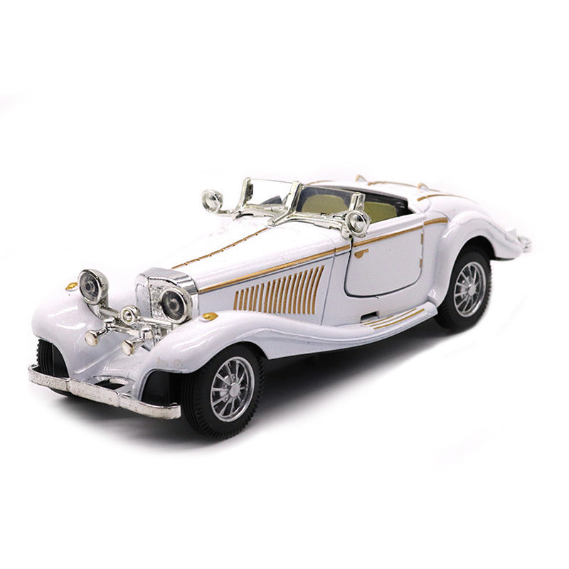 Hot Classic Car Model 1:28 Vintage Pull-Back Alloy Diecast Sports Car Model Toy