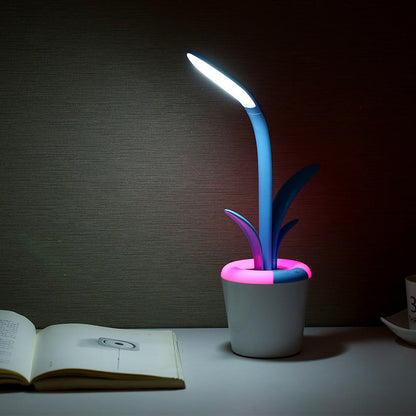 Rechargeable Plant Shaped Night Light with Touch Control