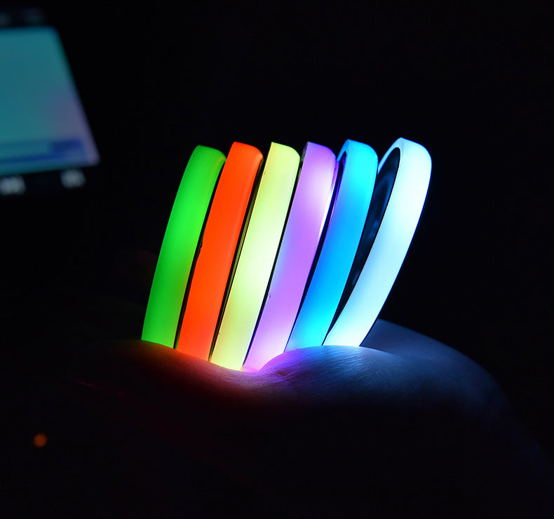 Multi-Color LED Cup Coaster with Solar & USB Charging