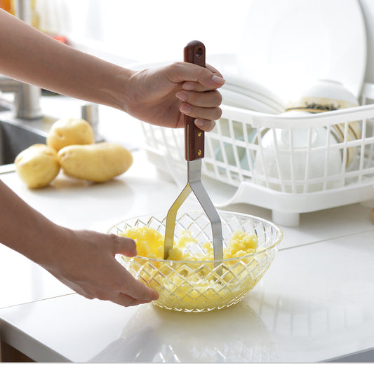 Stainless Steel Potato Masher With Non-Stick Handle