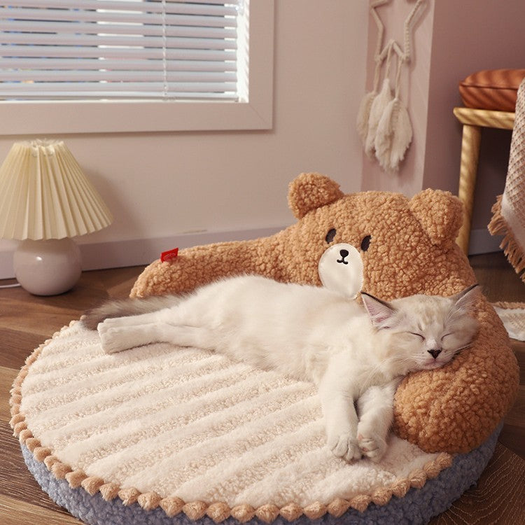 Soft and Cozy Pet Nest | Bear Kitten Style