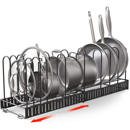 Adjustable 8 Level Pan Storage Rack