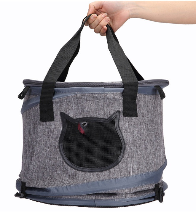 Foldable Washable Cat Dog Kennel Carrier Bag Lightweight