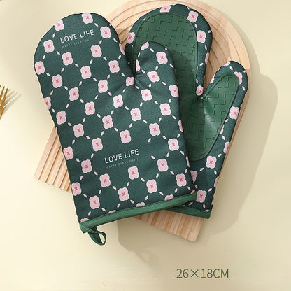 Heat Resistant Anti-Scalding Microwave Cotton Oven Mitts