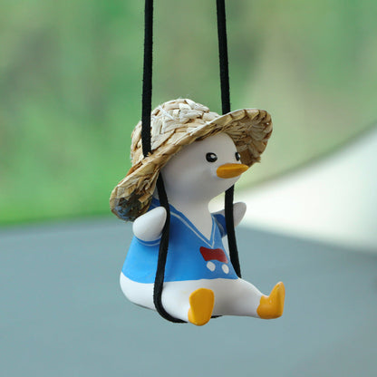 Cute Duck Design Hanging Ornament for Car or Room Decoration