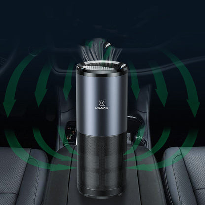 Portable Car Air Purifier with HEPA Filter and Negative Ion Generator