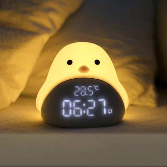 Cartoon Bird Design Smart Clock with Night Light and Infinite Snooze