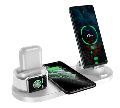 6-in-1 Wireless Fast Charging Dock for iPhone and Watch