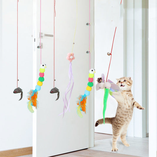 Elastic Hanging Door Teasing Cat Rope