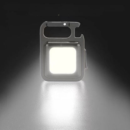 Multifunctional Rechargeable Keychain Flashlight with 3 Lighting Modes