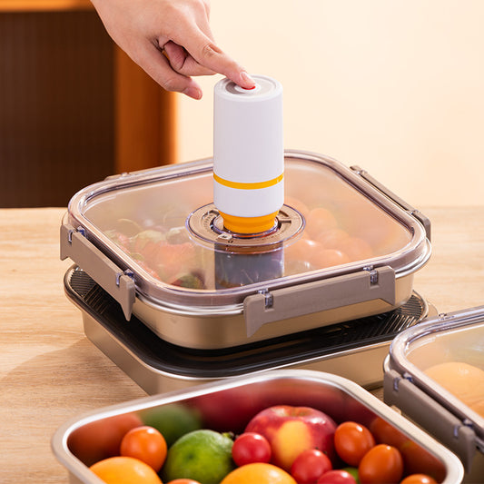 Stainless Steel Vacuum-Sealed Food Container