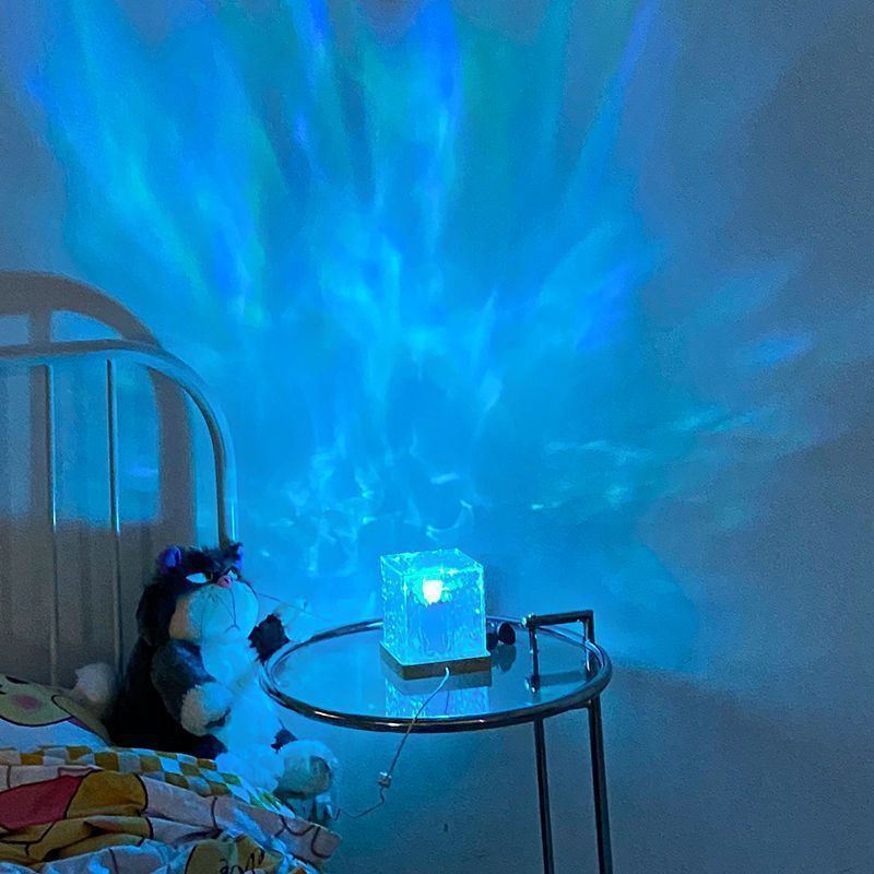 16-Color LED Water Ripple Night Light