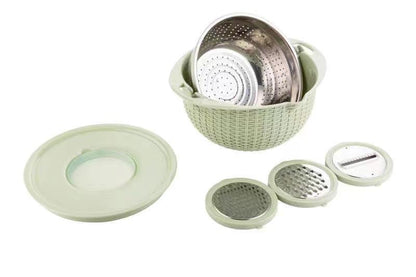 4-in-1 Rotatable Colander and Mixing Bowl Set