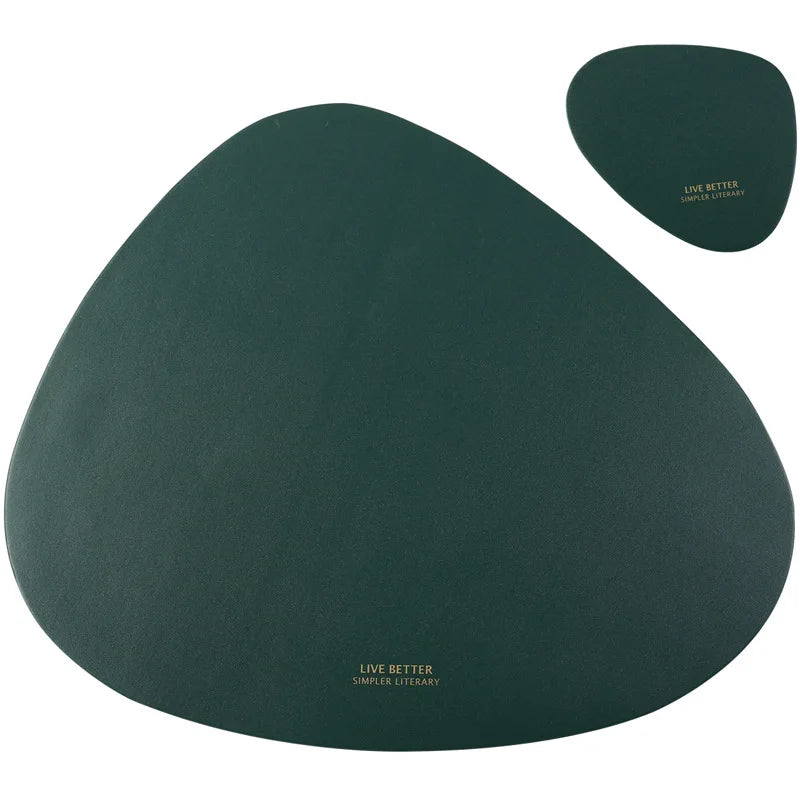 Table Mat  PU Leather Heat Insulation Non-Slip