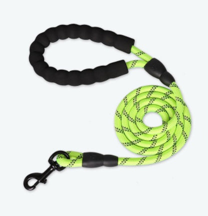 Reflective Dog Leash Green