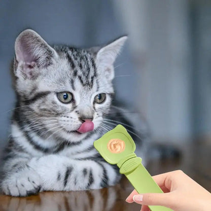 Cat Treat Spoon for Easy Squeezing and Serving