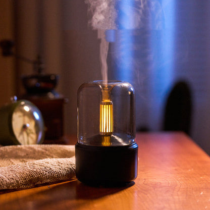 Candle Light Aroma Diffuser - USB Aromatherapy Essential Oil Humidifier