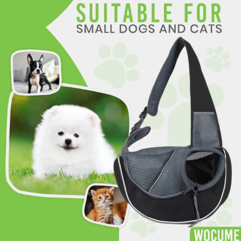 Portable bag for carrying dogs and cats.