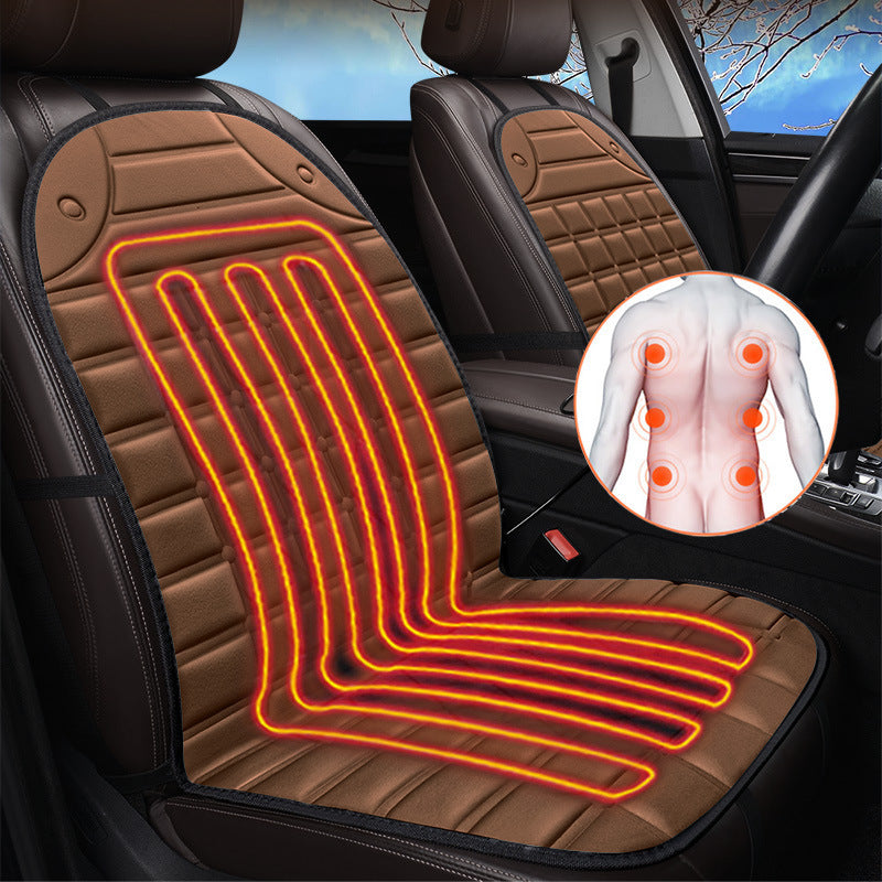 Five-seater Winter Car Heating Cushion in Multiple Colors