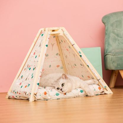 Durable and Machine Washable Pet Tent for Cats