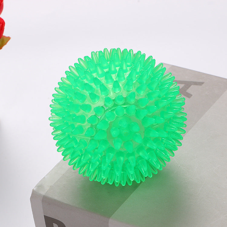 Spiky TPR Squeak Ball for Dogs