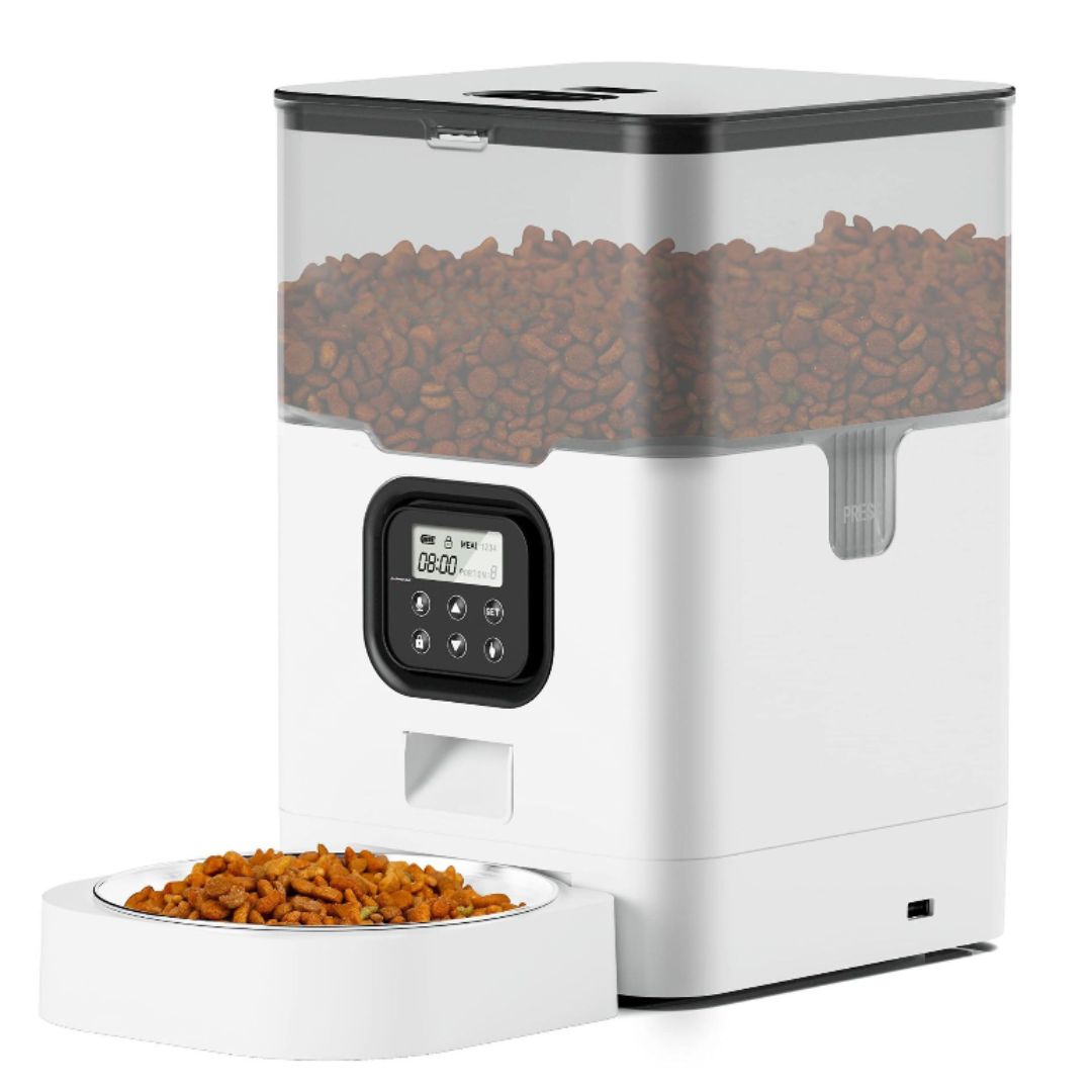 Automatic Feeder with Desiccant Box | Stainless Steel Tray | USB Cable included