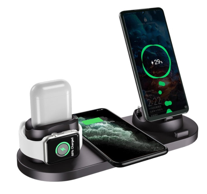 6-in-1 Wireless Fast Charging Dock for iPhone and Watch