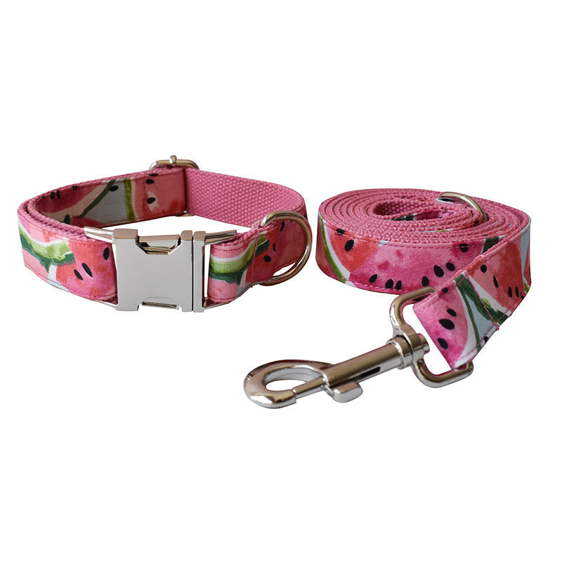 Handmade Flower Dog Collar & Leash Set - Eco-friendly & Customizable