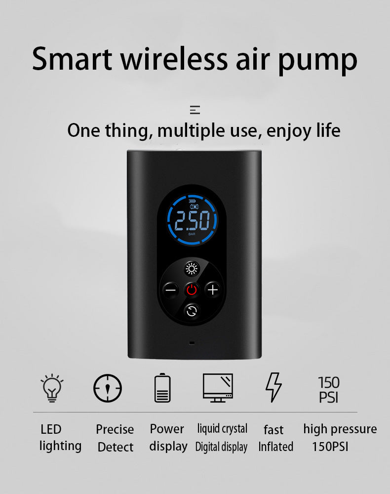 Wireless Air Pump - 80W Power, 4000