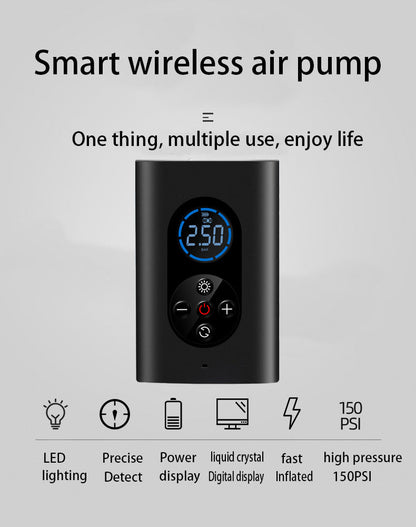 Wireless Air Pump - 80W Power, 4000