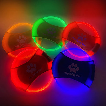 LED Glowing Dog Flying Discs