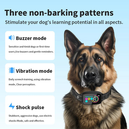 Smart Anti-Barking Dog Collar with HD Display & Waterproof