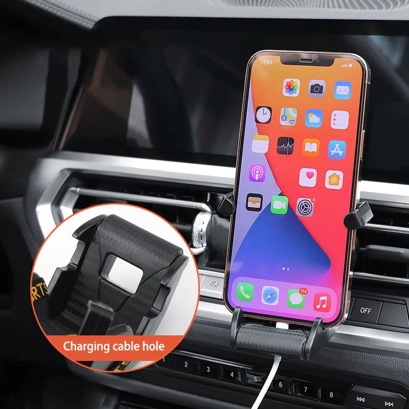 Racing Seat Car Phone Holder- 360° Rotatable Air Vent Clip